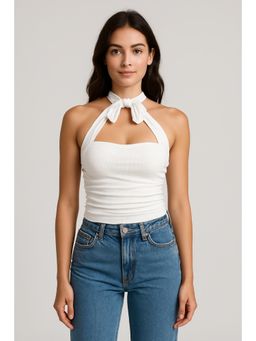 Cider - Solid Halter Crop Top