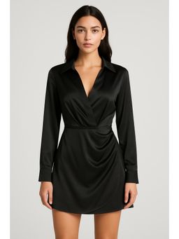 Cider - Dirty Martini Long Sleeve Mini Dress