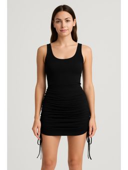 Cider - Ruched Drawstring Mini Skort