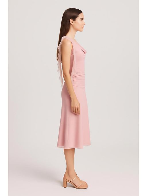 cider pink maxi dress Buy Cider Satin Sweetheart Ruched Split Maxi Dress Online