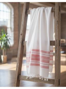 Fabindia - Orange Anas Cotton Bath Towel Bath Towel
