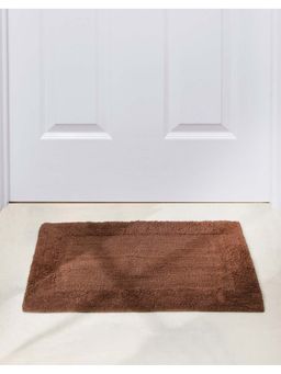 Fabindia - Brown Woven Cotton Bathmat