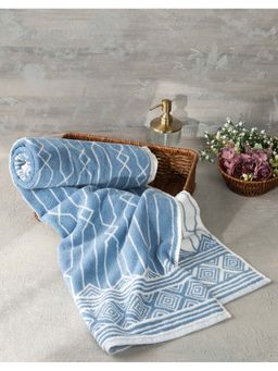 Fabindia - Blue Woven Cotton Pile