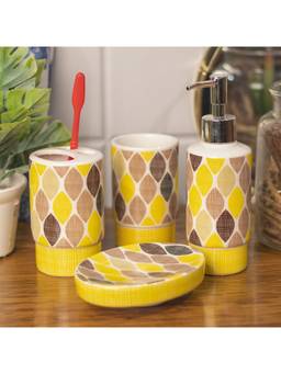 Voncasa - Ceramic Bathroom Accessories (Pack of 4)