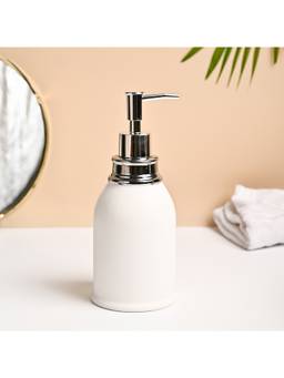 Voncasa - White Glossy Ceramic Soap Dispenser