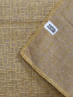 Saral Home - Chenille 2 Seater Throw (Gold, 140 x 160 cm)