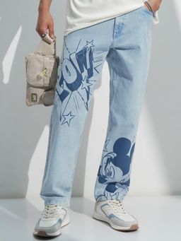 HIGHLANDER - Disney Mickey Men Printed Men Straight Fit Jeans