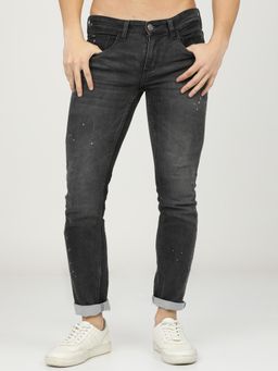 HIGHLANDER - Men Mid-Rise Solid Light Fade Stretchable Jeans