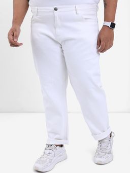 HIGHLANDER - Plus Size Men Mid-Rise Solid Stretchable Jeans