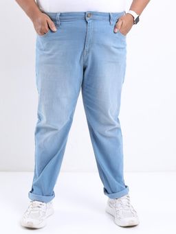 HIGHLANDER - Men Plus Size Solid Light Fade Stretchable Jeans