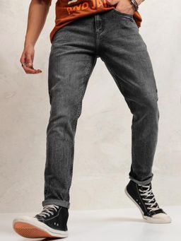 HIGHLANDER - Men Solid Heavy Fade Jeans
