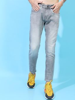 HIGHLANDER - Men Solid Light Fade Stretchable Jeans