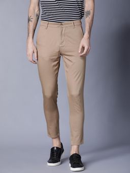 HIGHLANDER - Men Beige Solid Trouser