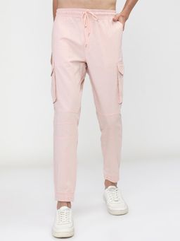 HIGHLANDER - Men Pink Solid Cargo Pant