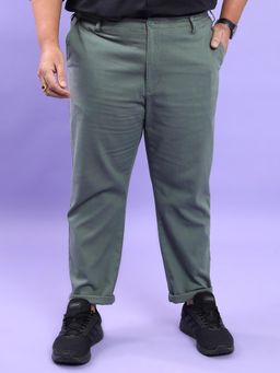 HIGHLANDER - Men Plus Size Solid Trouser