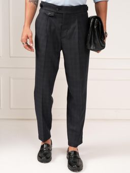 HIGHLANDER - Men Mid-Rise Pleated Formal Trouser