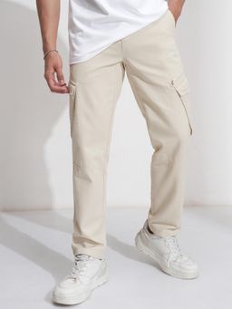 HIGHLANDER - Men Comfort Solid Cargo Pant