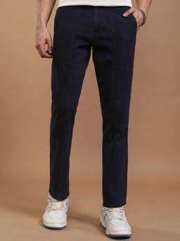 HIGHLANDER - Men Overdyed Patch Look Straight Fit Trouser
