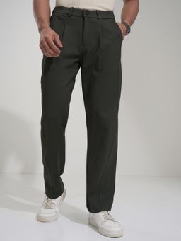 HIGHLANDER - Men Solid High-Rise Trouser