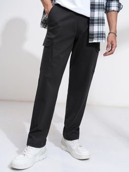 HIGHLANDER - Men Relaxed Fit Cut Sew Cargo Pocket Knitted Trackpant