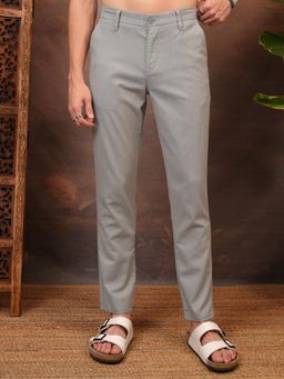 LOCOMOTIVE - Men Premium Mid Rise Solid Trouser