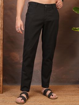 LOCOMOTIVE - Men Premium Mid Rise Solid Trouser