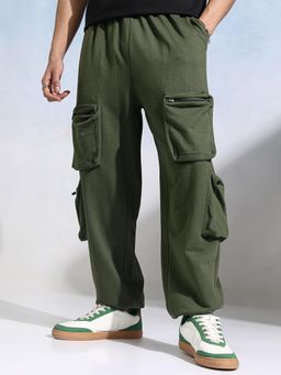 HIGHLANDER - Men Straight Fit Cargos Parachute Jogger
