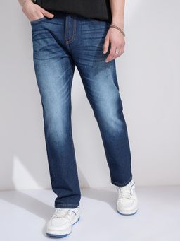HIGHLANDER - Men Cotton Relaxed Fit Light Fade Jeans