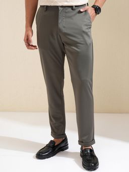 HIGHLANDER - Men Solid Straight Fit Trouser