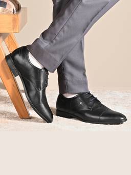 Valentino - Men Premium Leather Lace-Up Formal Shoes