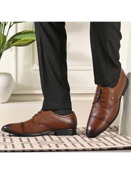 Valentino - Men Premium Leather Lace-Up Formal Shoes