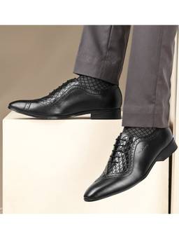 Valentino - Men Premium Leather Formal Oxford Shoes