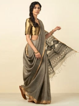 Fabindia - Silk Matka Jamdani Sari