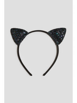 H&M - Girls Black Appliqued Alice Band