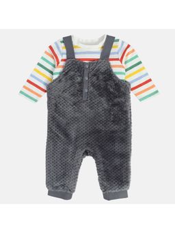 MINI KLUB - Boys Multi-Color Dungaree Set