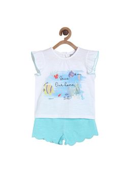 MINI KLUB - Girls Multi-Color Top and Shorts