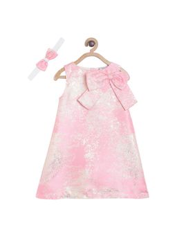 MINI KLUB - Girls Pink Dress with Hari Band