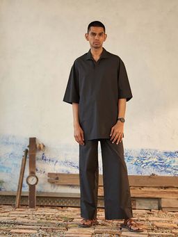 CANOOPI - Black Solid Kurta