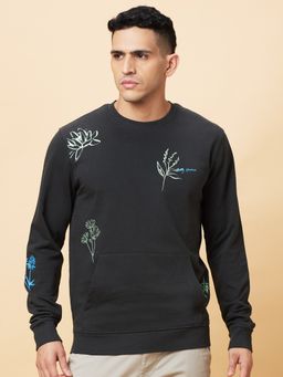 Being Human - Mens Grey Printed Sweatshirt