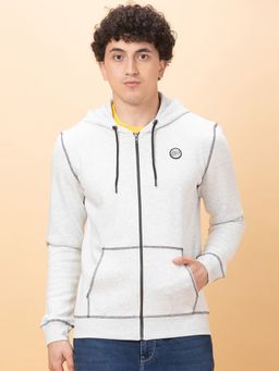 Being Human - Mens Grey Solid Hoodie