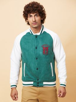 Being Human - Mens Green and White Colorblock Jacket