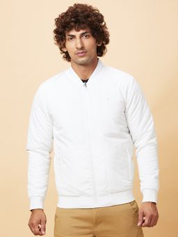 Being Human - Mens White Solid Jacket