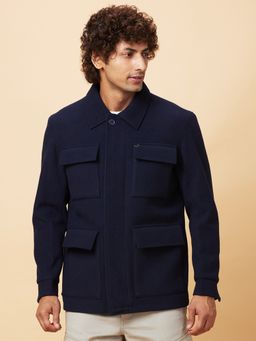 Being Human - Mens Solid Navy Blue Jacket