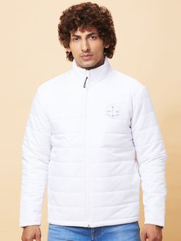 Being Human - Mens White Puffer Full Sleeves Jacket