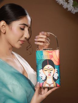 Priyaasi - Roop Multicolor Long Box Clutch Bag (S)