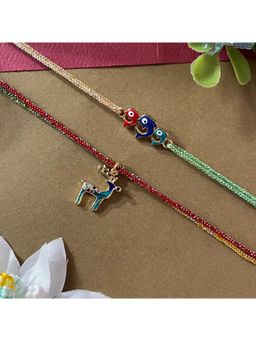 Digital Dress Room - Multicolour Rakhis (Pack of 2)
