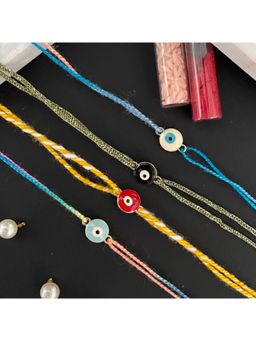 Digital Dress Room - Multicolour Rakhis (Pack of 4)