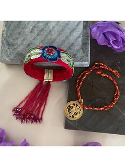 Digital Dress Room - Multicolour Rakhi with Lumba