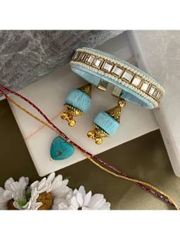 Digital Dress Room - Multicolour Rakhi with Lumba