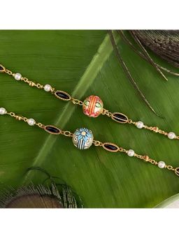 Digital Dress Room - Multicolour Bracelet Rakhi (Pack of 2)